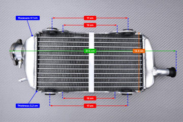 AVDB Paar Ultra-verstärkte Racing-Wasserkühler GASGAS EC 200 / 250 / 300 2007 - 2017