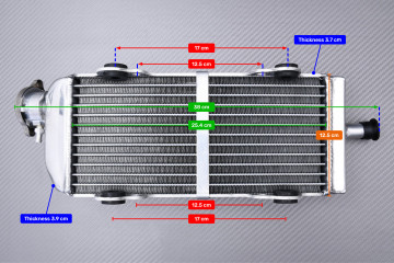 Paire de Radiateurs Eau Racing Ultra-Renforcés AVDB GASGAS EC 125 / 200 / 250 / 300 2003 - 2006