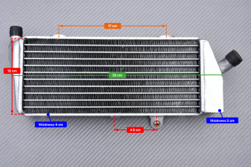 Pair of Ultra-Reinforced Racing Water Radiators KTM SMR / XCF / SXF 250 / 350 / 450 2011 - 2015