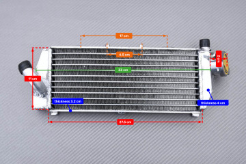Paar Ultra-verstärkte Racing-Wasserkühler KTM SXF / XCF / EXC-F 450 / 500 2017 - 2018
