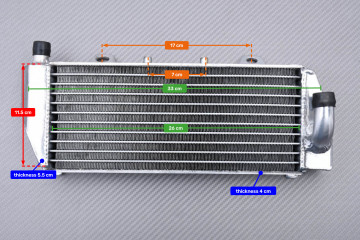 Paar Ultra-verstärkte Racing-Wasserkühler KTM XC / XCW / EXC / EXCF / SX 125 / 150 / 250 / 300 / 350 2016 - 2018