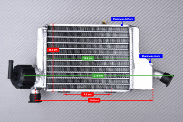 AVDB Paar Ultra-verstärkte Racing-Wasserkühler GASGAS MC 65 2021 - 2023