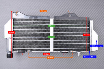 AVDB Pair of Ultra-Reinforced Racing Water Radiators SUZUKI RMZ 250 2019 - 2025