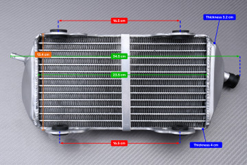 AVDB Paar Ultra-verstärkte Racing-Wasserkühler GASGAS ECF 250 / 300 / 450 RACING 2010 - 2015