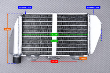 AVDB Pair of Ultra-Reinforced Racing Water Radiators GASGAS MC 85 2021 - 2024