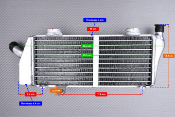 Paire de Radiateurs Eau Racing Ultra-Renforcés AVDB HUSABERG FE 250 / 350 / 450 / 501 2013