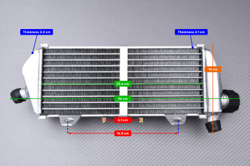 AVDB Pair of Ultra-Reinforced Racing Water Radiators KTM SMR / EXCF / EXC 250 / 300 / 350 / 450 / 500 2023 - 2025