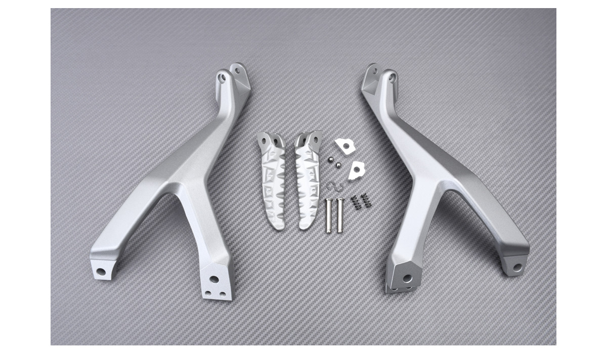 VPZMT Repose-pieds Arrière Pour Honda CBR600RR 2003-2019, CBR1000RR 2004-2016 (chevilles Arrière Noires