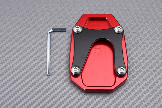 Anodised aluminum sidestand foot enlarger DUCATI MULTISTRADA 1200 / 1260 / V4 2015 - 2025