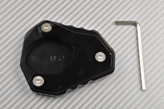 Anodised aluminum sidestand foot enlarger KAWASAKI Z7 / NINJA 7 HYBRID 2024 - 2025