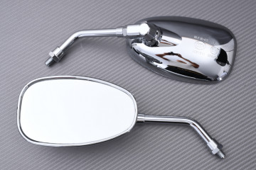 Pair of universal rearview mirrors Classic / Café Racer / Custom / Neo Retro / Scrambler / Retro