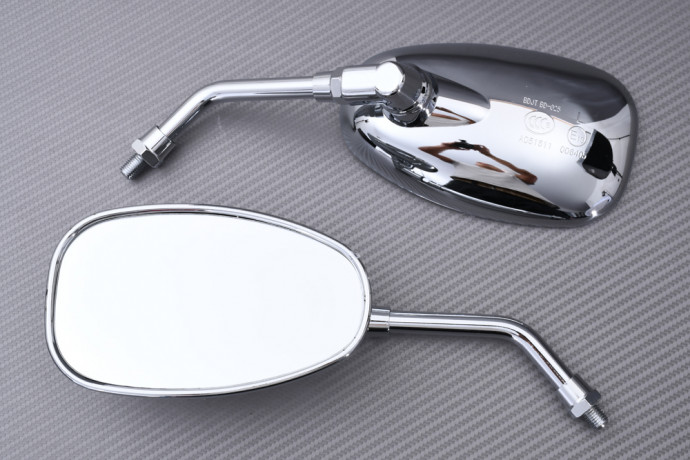 Pair of universal rearview mirrors Classic / Café Racer / Custom / Neo Retro / Scrambler / Retro