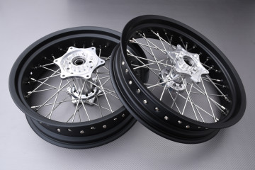 Pair of Front and Rear Rims 17' / 17' Supermotard KTM EXCF / EXC 150 / 250 / 350 / 450 / 500 2016 - 2023