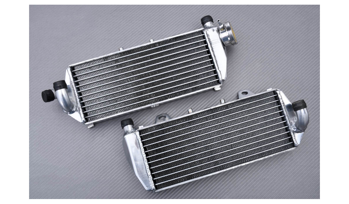 Pair of Ultra-Reinforced Racing Water Radiators KTM XCW / EXC 150 / 250 ...
