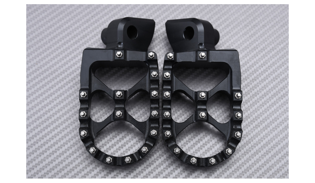 Pedane Anteriori In Alluminio Pedane Poggiapiedi Anteriore Per Moto Honda CB400, CB600, CB1000, CB1300, VTR1000, VFR800 - AHL In Lega Di Alluminio Ricambi Moto CB400 CB600