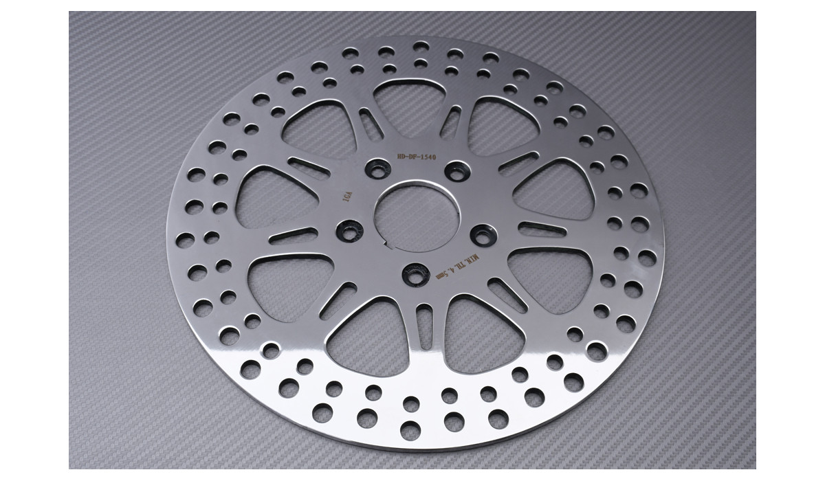 Tarazon – Dischi Freno Anteriori In Acciaio Inox Per Harley Davidson Touring E Trike (2008-2015) – 300mm – Design A Razze – 1 Paio