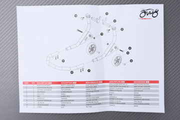 Cavalletto posteriore alzamoto da officina premium di tipo racing