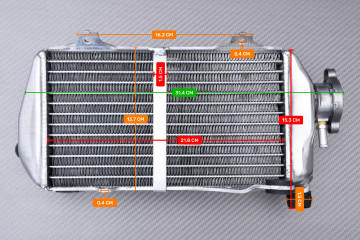 Paire de Radiateurs Eau Racing Ultra-Renforcés AVDB HONDA CRF 450 R / RX 2021 - 2025