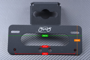 Kennzeichen Halterung AVDB SUZUKI GSXS 750 / 950 / 1000 / F 2016 - 2026