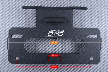 Support de plaque spécifique AVDB SUZUKI VZR 1800 INTRUDER / BOULEVARD 2006 - 2017