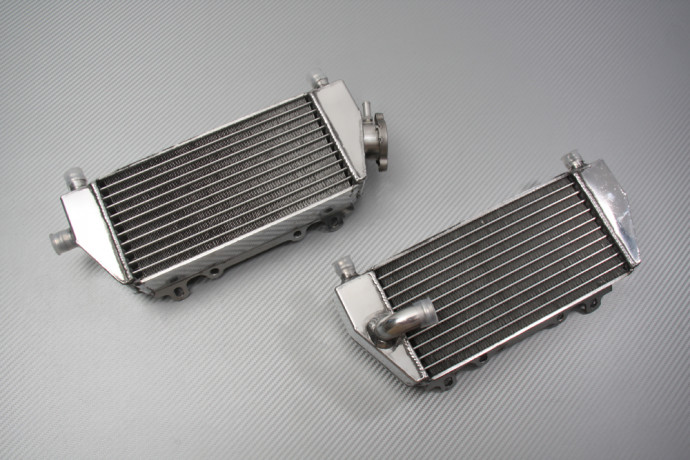 Coppia di radiatori dell'acqua da racing Ultra-rinforzati AVDB KAWASAKI KX 125 / 250 1994 - 2002