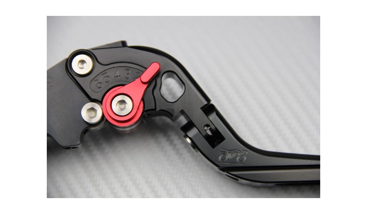 Tipo lungo Titanio colore Leva della frizione del freno regolabile per lungo Moto Guzzi Breva 750 V7 Classic Racer Stone//Special V9 Bobber//Roamer