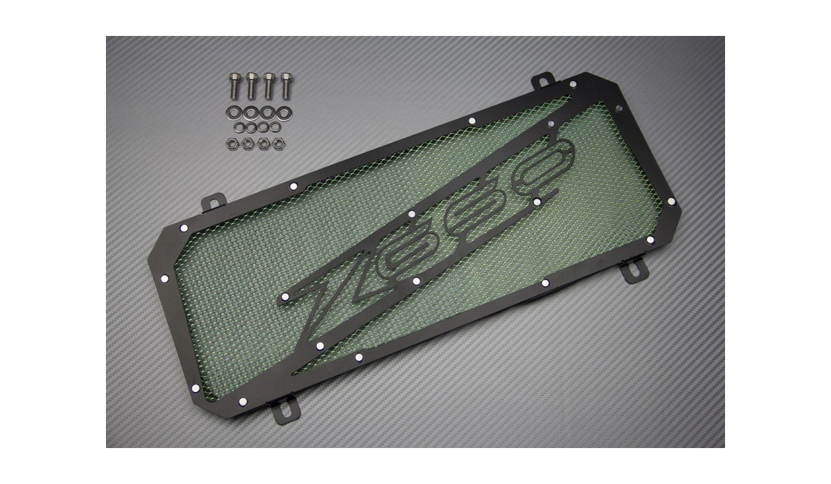 Grille De Radiateur Moto AVDB En Inox Pour Kawasaki Z 650 (2017-2024) Et Z650 RS (2022-2024) - Style Titane