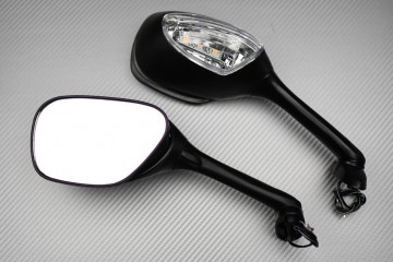 Pair of Aftermarket Rearview Mirrors with Integrated Turn Signals SUZUKI GSX-R 600 750 1000