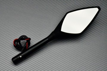 Pair of Aluminum / Plastic Rearview Mirrors with Integrated Turn Signals