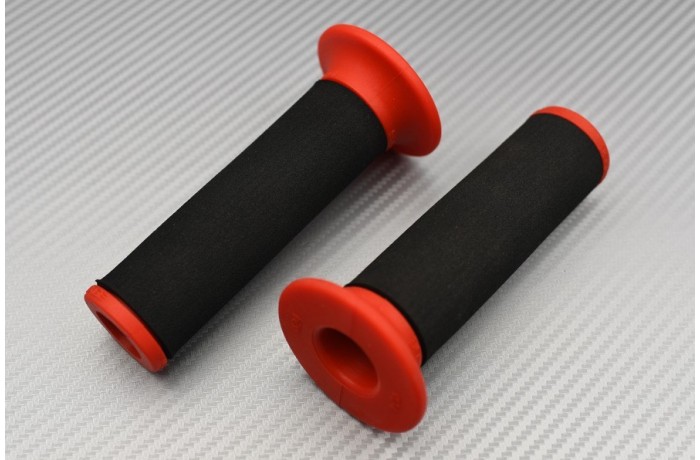Pair of Rubber - Foam Handlebar Grips for 22mm Handlebar