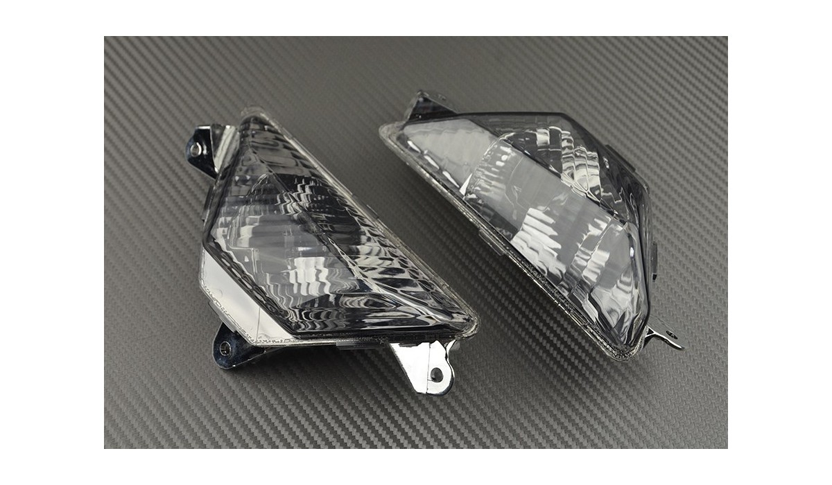 Pair of front turn signals Kawasaki ER6 F 12 / 16, ZX6R 13 / 20, Ninja 300 400 & 650, Z1000 SX