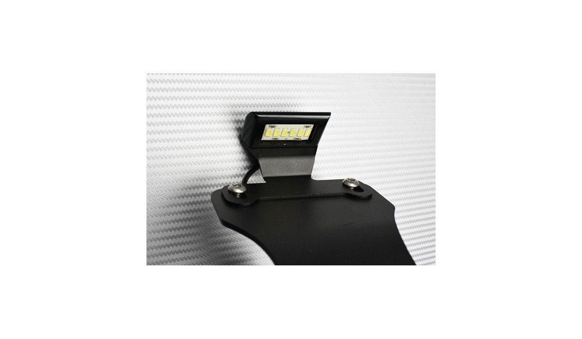 Side Mount License Plate Holder + LED License light