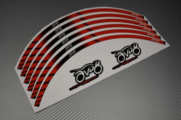 Stickers de llantas universales Racing - Modelo AVDB MOTO