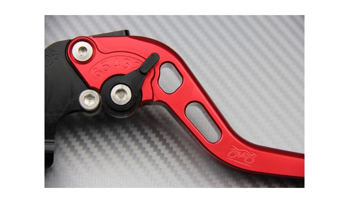 Leva della frizione del freno Pieghevole pieghevole estendibile Set per Yamaha MT-125//R125 2014-2017 Tipo pieghevole Rosso colore