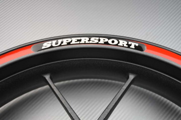Motorrad Felgenrandaufkleber DUCATI - Logo SUPERSPORT