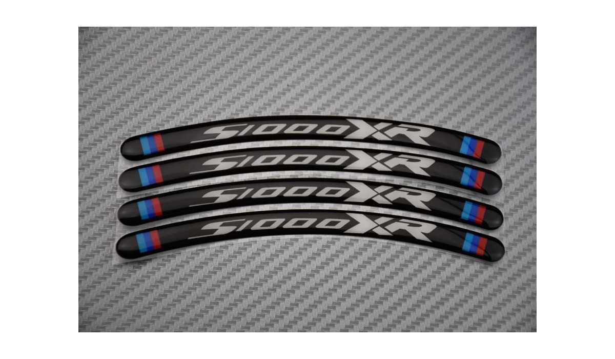 Reflektierende Motorrad Felgenaufkleber Für BMW S1000XR S1000RR - Farbe 7 Set