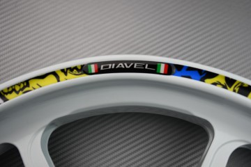 Motorrad Felgenrandaufkleber DUCATI - Logo DIAVEL