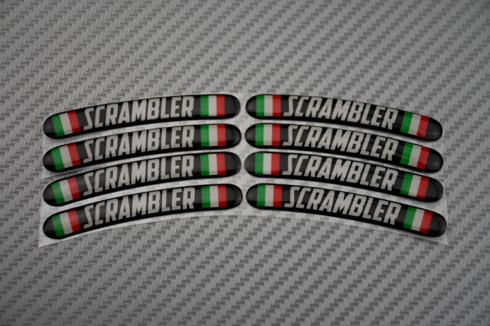 Rim Edge Stickers DUCATI - SCRAMBLER Logo