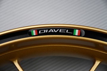 Stickers bordo cerchioni DUCATI - Logo DIAVEL