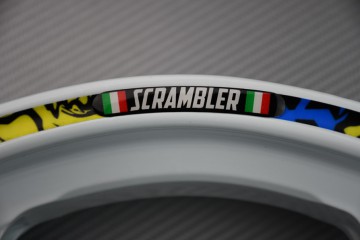 Stickers bordo cerchioni DUCATI - Logo SCRAMBLER