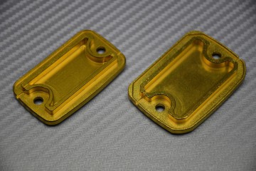 Paar eloxierte Flüssigkeitsbehälterdeckel für Bremsen und Kupplung für DUCATI