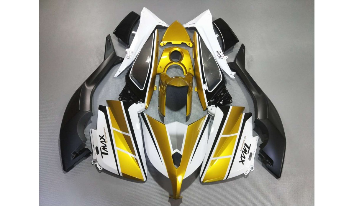 Kit Bulloni Carenatura Completo Per Yamaha TMAX 500 2008-2012 | Viti In Alluminio Oro/Argento | HutaoMoto - Foto 2