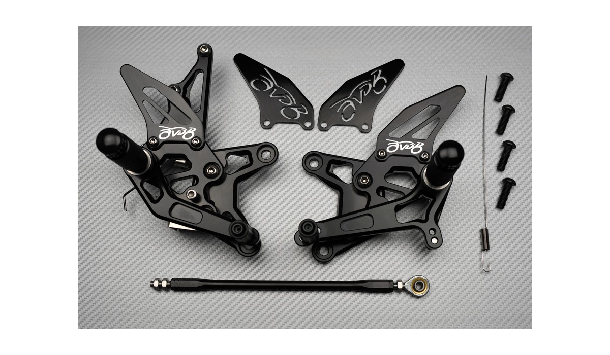 AVDB Rearsets KAWASAKI ZX6R 2009 2020 AVDB MOTO L'ACCESSOIRE À PRIX