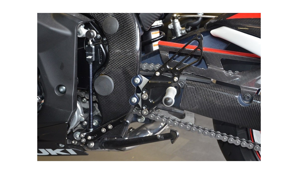 Moto Pedane Per 2004-2008 Yamaha YZF R1 YZF-R1 YZFR1 2005 2006 2007 Moto Passeggero Posteriore Piedio Pedali Pedali Pedali Bracket Black/SL (Colore : Silver