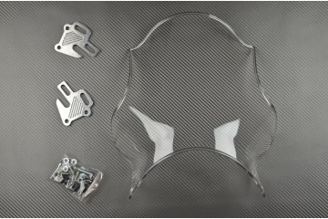 Transparent or Black Windscreen for all Naked Bikes / Round Headlights