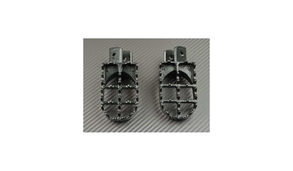 PAIR of dirtbike footrests Yamaha PW 50 80 XT XTE 600