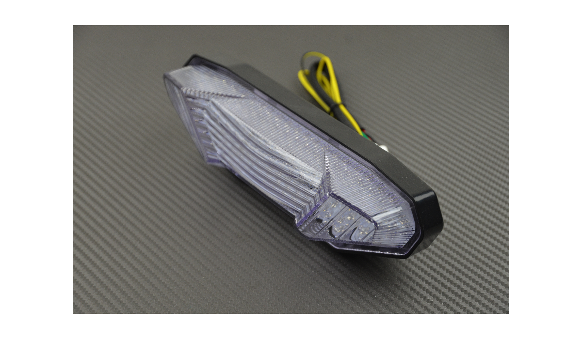 CLEAR INTEGRATED LED Rear Taillights Turn Signals For Yamaha YZF R6 - View #5