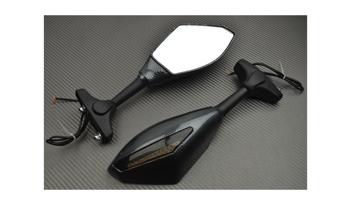Frecce LED Per Moto Universali - Indicatori Direzione In Carbonio Per Sport E Naked - Foto 2