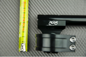 Pair of Reclining and raising AVDB Clip-On Handlebars 45 mm