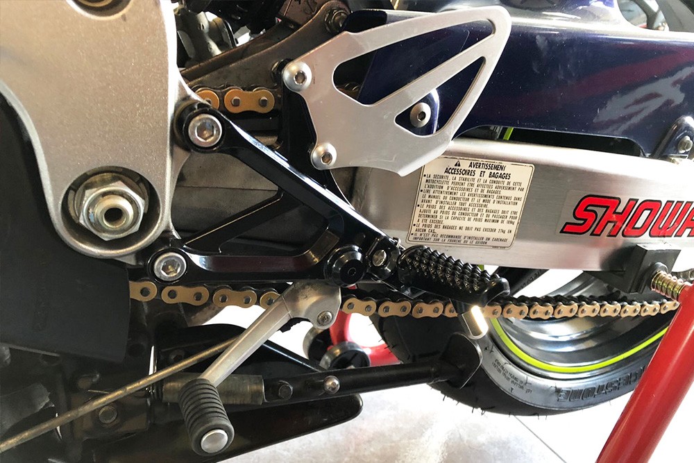 sトイ　④ Silver Front Foot Pegs Brackets KAWASAKI ZX12R ZX-12R ZX12-R